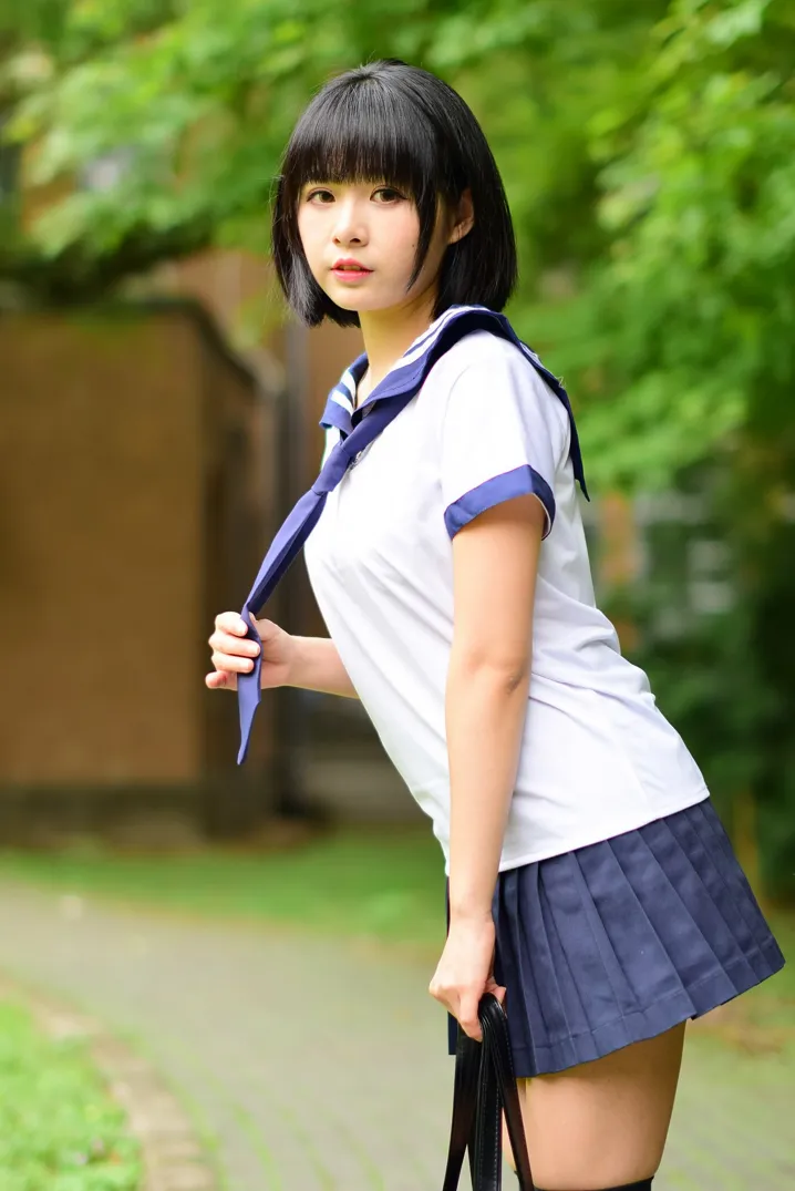 [Mzsock] NO.171 Hailin student uniform street photography#[73P]-33